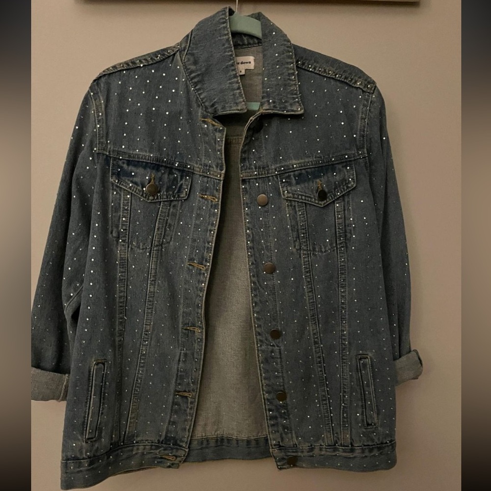 Superdown Studded Jean Jacket - image 1